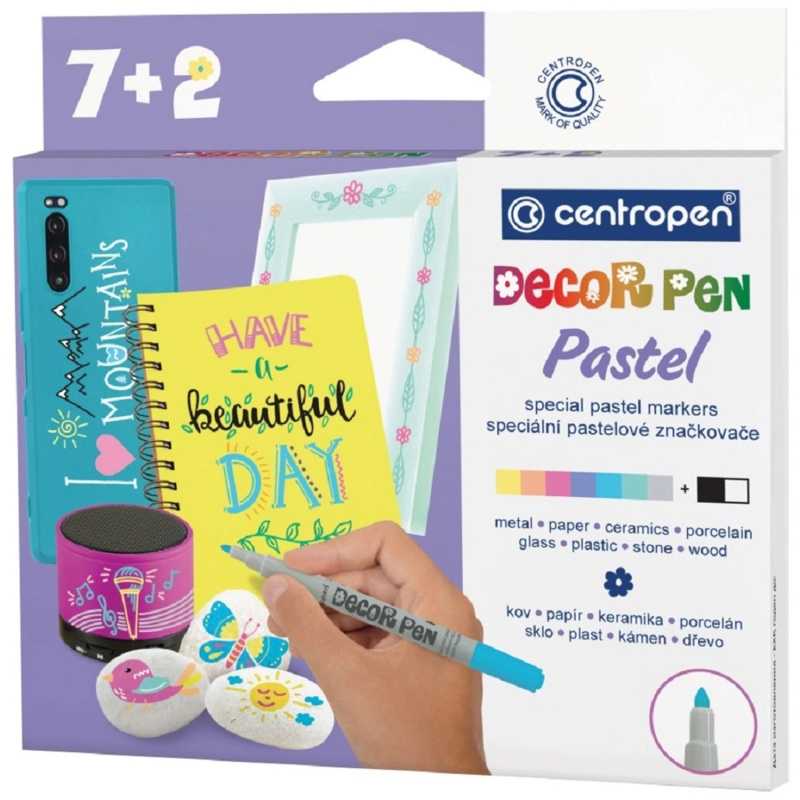Značkovač 2738/7+2 Decor pen Pastel