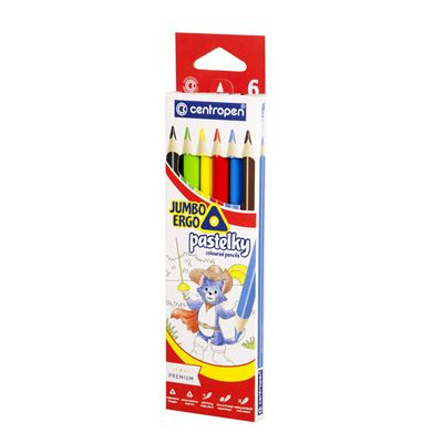 Pastelky Centropen 6 barev JUMBO trojhranné