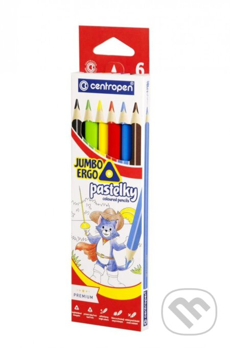 Pastelky Centropen 6 barev JUMBO trojhranné