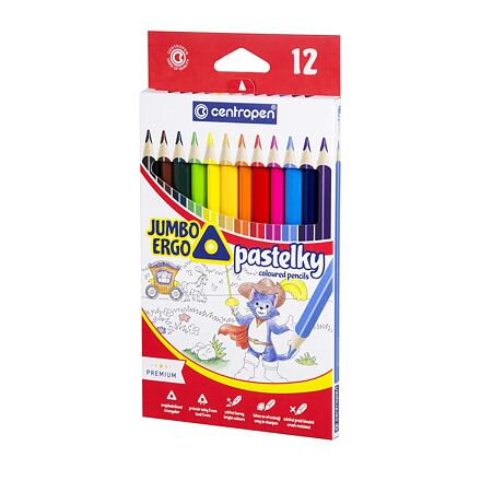 Centropen Pastelky 12 barev  JUMBO trojhranné