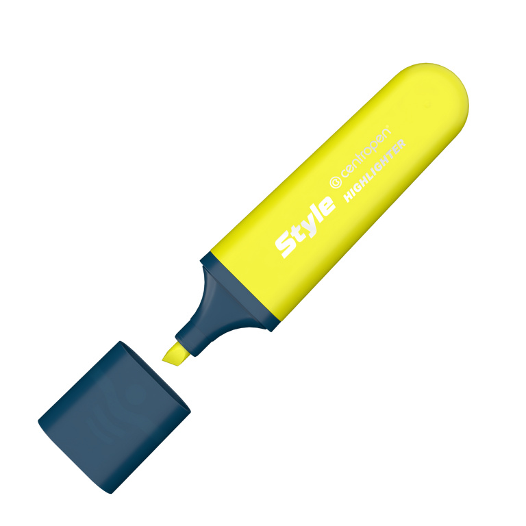 Zvýrazňovač Centropen 6252 STYLE FLUO - žlutý