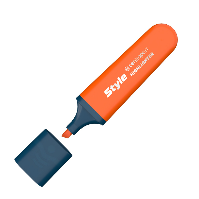 Zvýrazňovač Centropen 6252 STYLE FLUO - oranžový