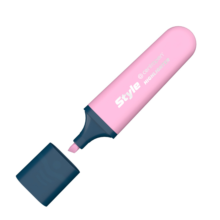 Zvýrazňovač Centropen 6252 STYLE SOFT - růžový