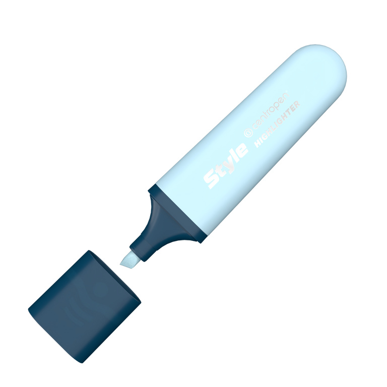 Zvýrazňovač Centropen 6252 STYLE SOFT - modrý