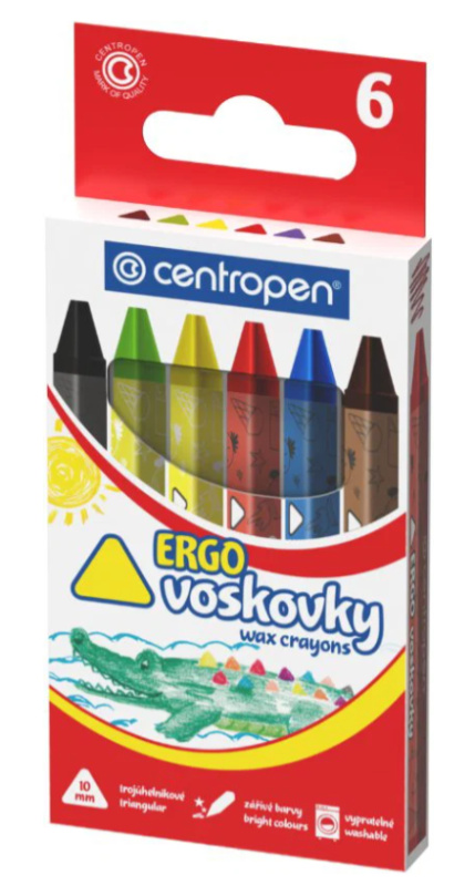 Voskovky CENTROPEN 9531/ 6 barev trojhranné CENTROPEN, a.s.