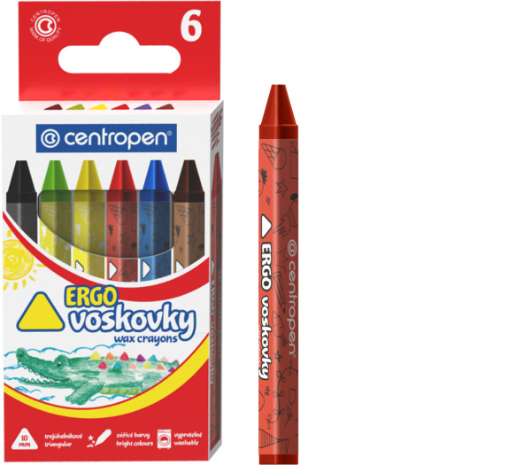 Voskovky CENTROPEN 9531/ 6 barev trojhranné CENTROPEN, a.s.