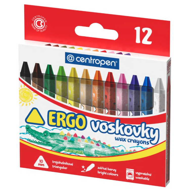 Voskovky CENTROPEN 9531/12 barev trojhranné CENTROPEN, a.s.