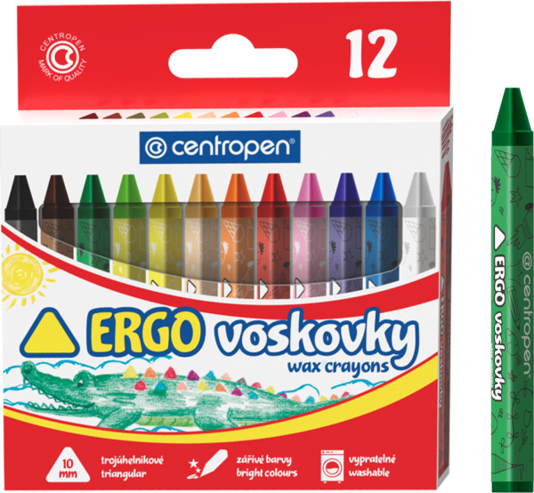 Voskovky CENTROPEN 9531/12 barev trojhranné CENTROPEN, a.s.