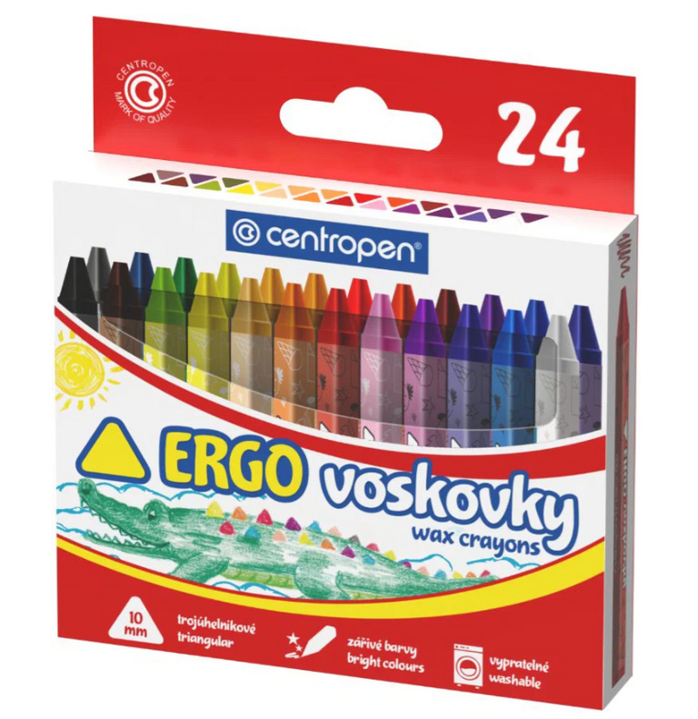 Voskovky CENTROPEN 9531/24 barev trojhranné CENTROPEN, a.s.