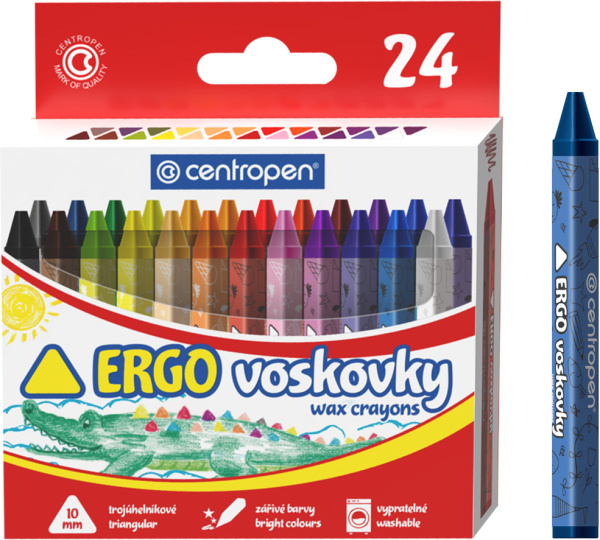 Voskovky CENTROPEN 9531/24 barev trojhranné CENTROPEN, a.s.