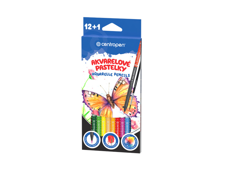 Pastelky akvarelové CENTROPEN 9523/12+1 sada CENTROPEN, a.s.