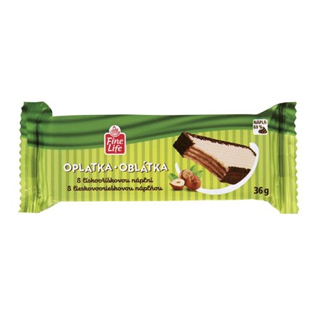 Fine Life Oplatka lískový oříšek 45 x 36 g