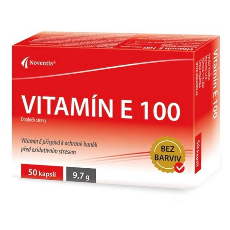 NOVENTIS Vitamín E 100 50 kapslí