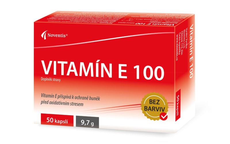 NOVENTIS Vitamín E 100 50 kapslí