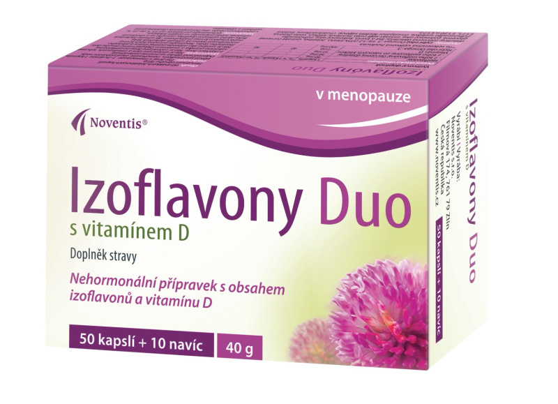 NOVENTIS Izoflavony duo s vitamínem D 60 kapslí