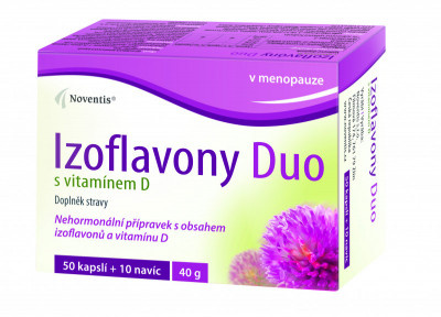 NOVENTIS Izoflavony duo s vitamínem D 60 kapslí