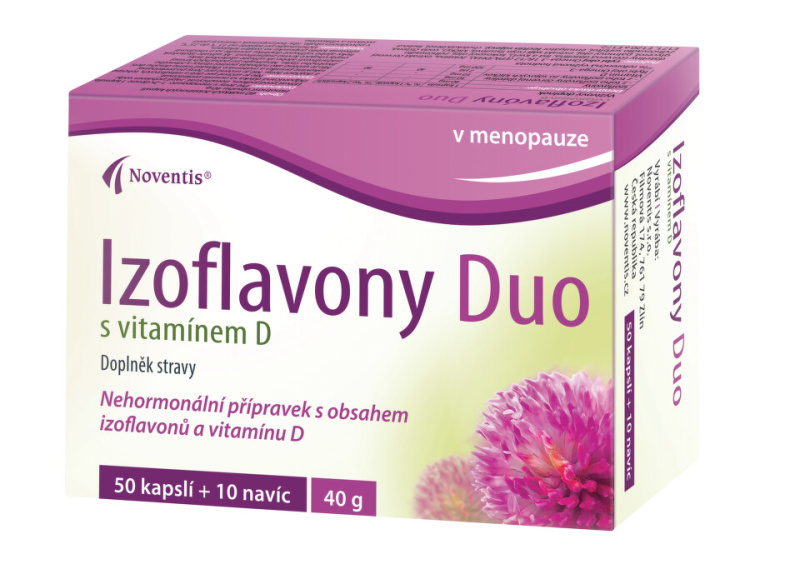 NOVENTIS Izoflavony duo s vitamínem D 60 kapslí