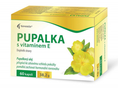 NOVENTIS Pupalka s vitamínem E 60 kapslí