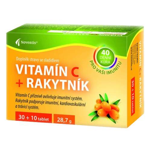 NOVENTIS Vitamín C + Rakytník 30+10 tablet