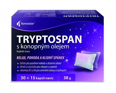 NOVENTIS Tryptospan s konopným olejem 30+15 kapslí