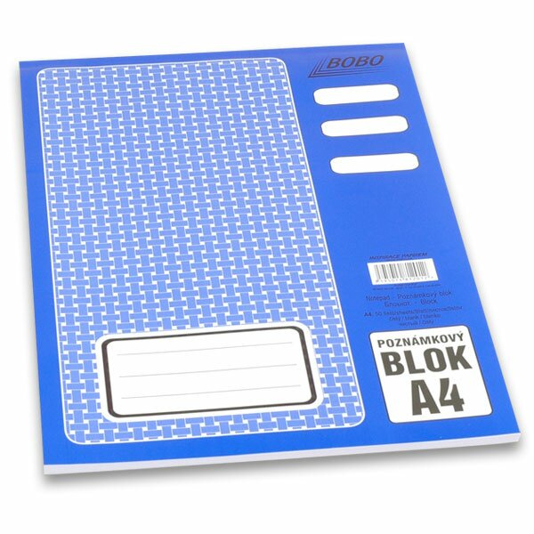 Lepený blok Bobo blok A4, čistý, 50 listů