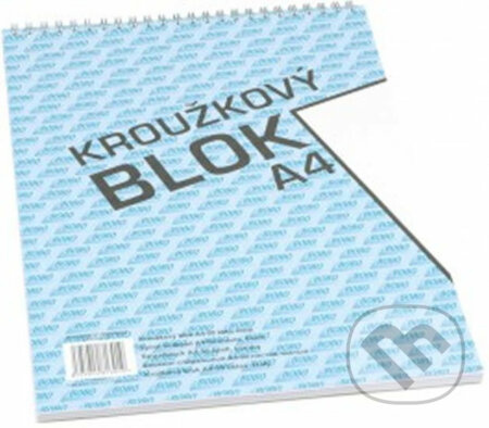 Bobo blok - kroužkový blok - A4, 50 l., čistý