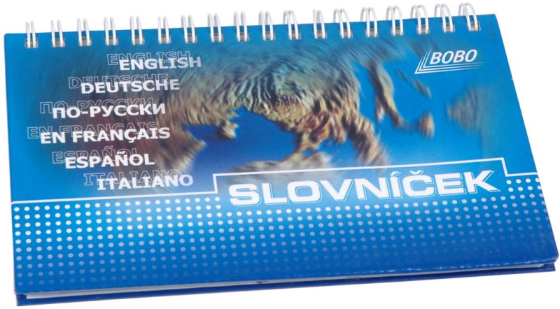 Slovníček s horní vazbou 100 x 160 mm (50 listů)