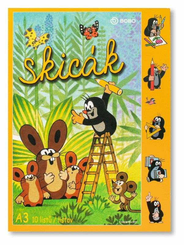 Skicák Krtek A3