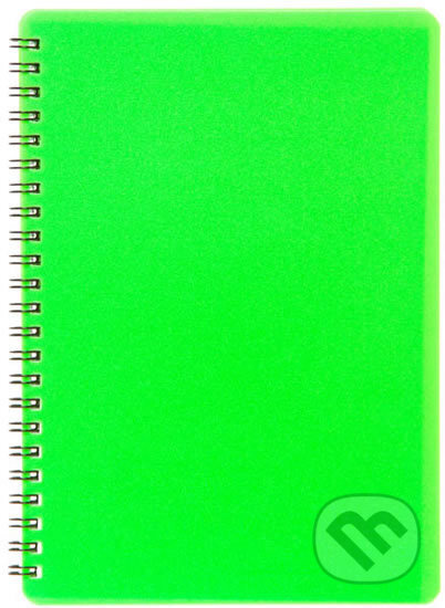 Plastic blok NEON zelený A5