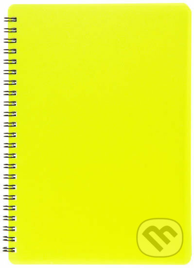 Plastic blok NEON žlutý A5