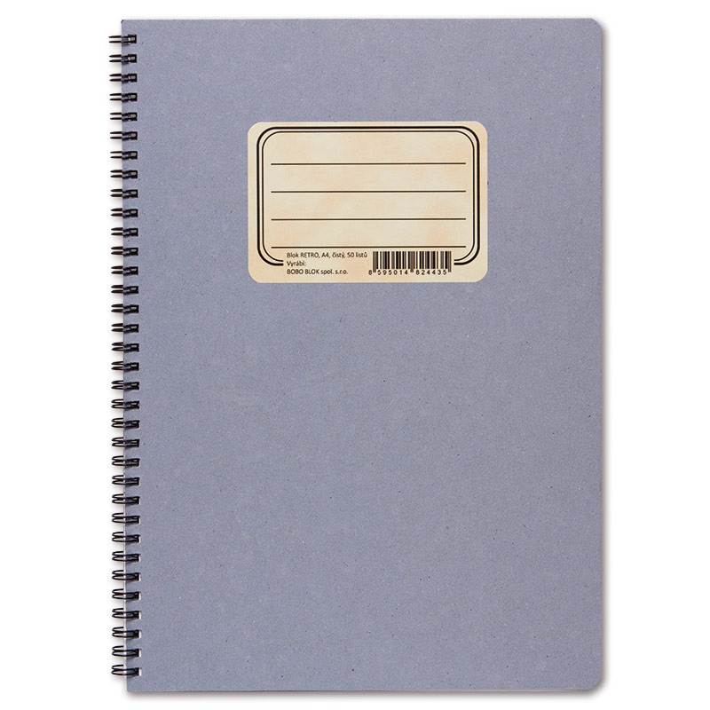 Blok Bobo Retro A4, čistý