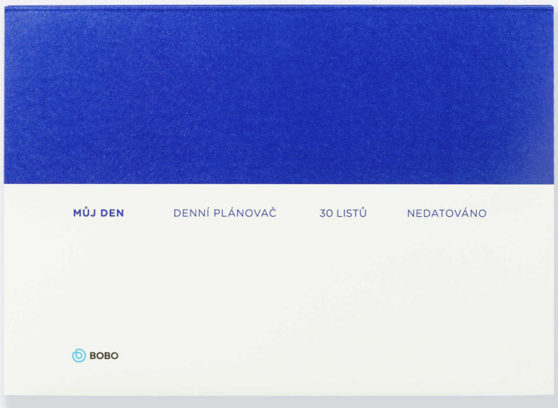 BOBO Nedatovaný plánovač, A5, denní, 30 listů