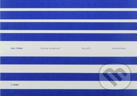 Bobo Blok - nedatovaný plánovač - A4, na šířku, týdenní