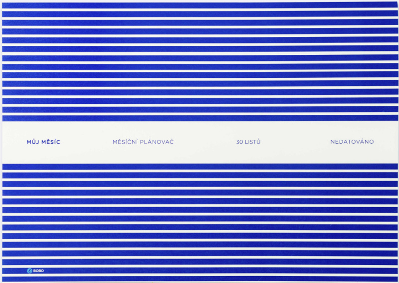 Nedatovaný plánovač - měsíční