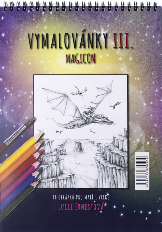 Inspirační vymalovánky 3.díl - Magicon (s horní vazbou twin wire A4)