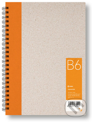Bobo blok - kroužkový blok - B6, 50 l., čistý