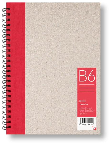 Bobo blok - kroužkový blok - B6, 50 l., linkovaný