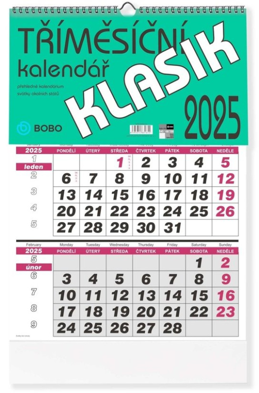 Klasik 2025 - nástěnný kalendář -  Autor Neuveden