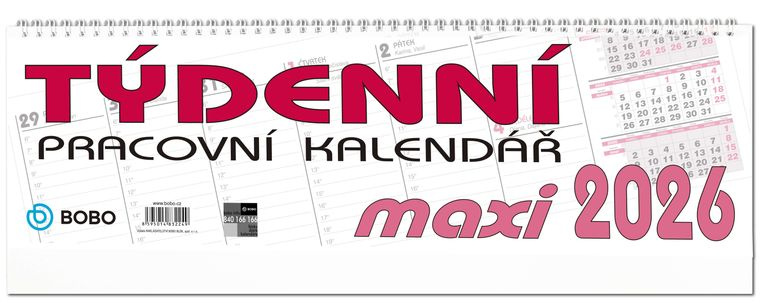 Pracovní kalendář 2026 Maxi - stolní kalendář