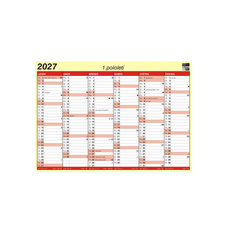 BOBO Kalendář lístkový 2027 A5