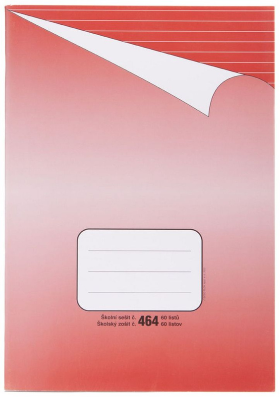 Školní sešit BOBO 464 bezdřevý