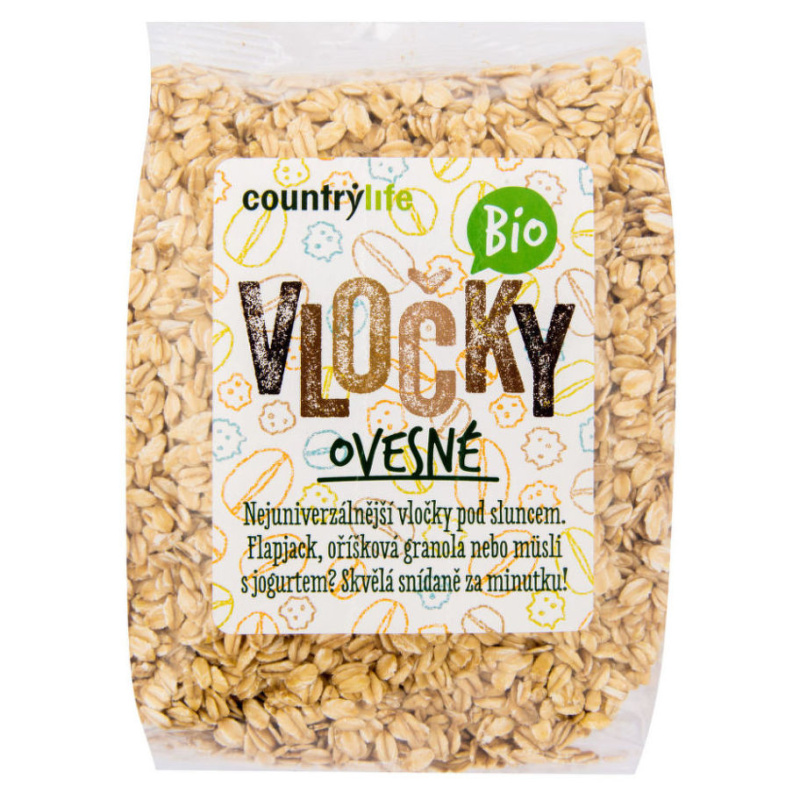 COUNTRY LIFE Vločky ovesné BIO 500 g