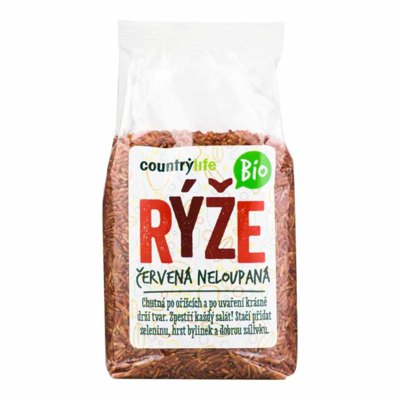 COUNTRY LIFE Rýže červená neloupaná 500 g BIO