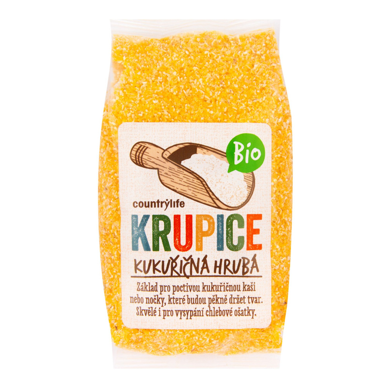 COUNTRY LIFE Krupice kukuřičná hrubá BIO 400 g