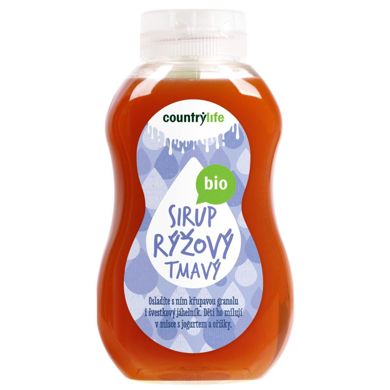 Country life BIO Sirup rýžový tmavý 250 ml