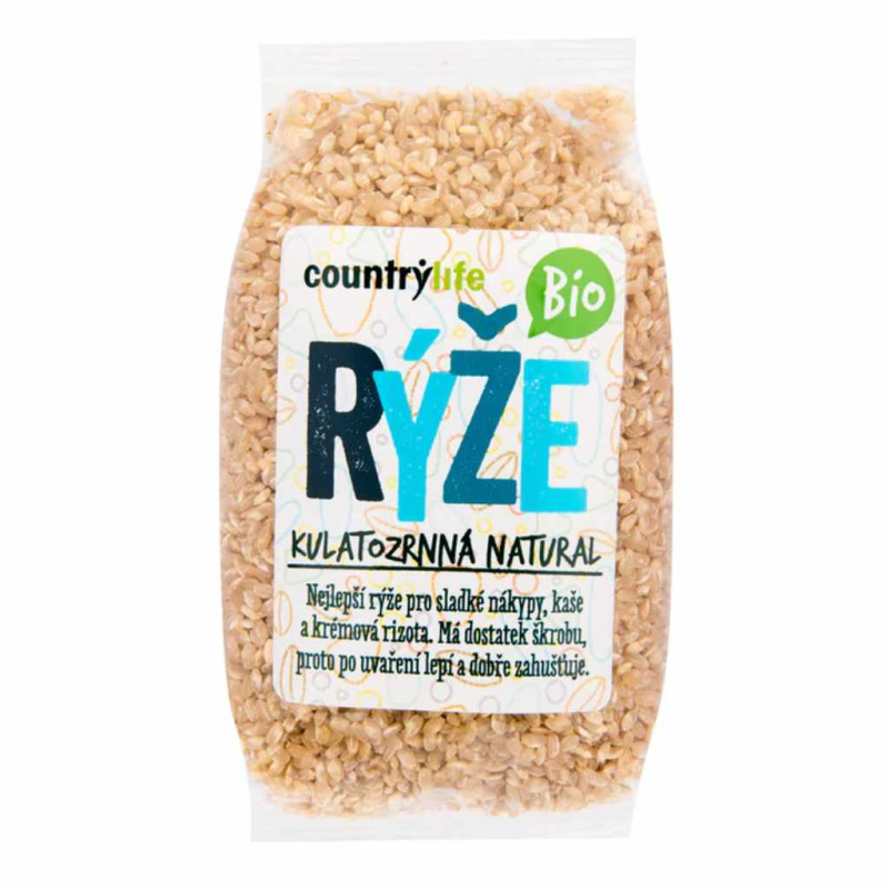 COUNTRY LIFE Rýže kulatozrnná natural BIO 500 g