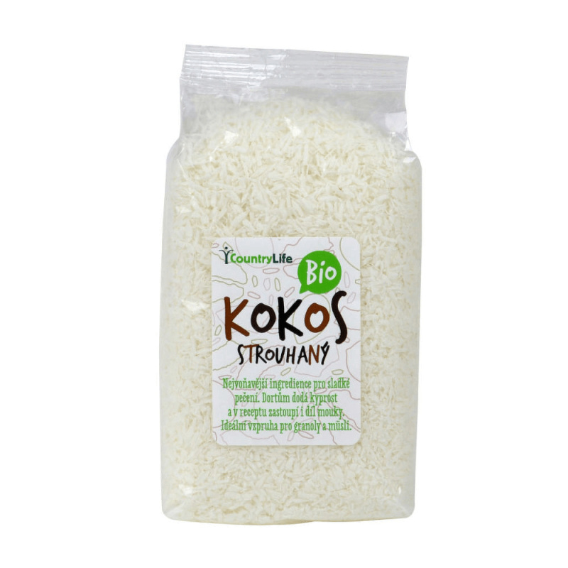 Country Life Kokos strouhaný BIO 200 g