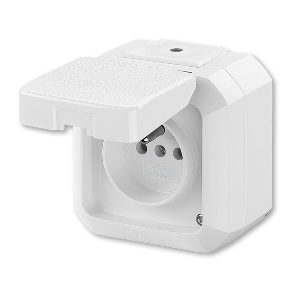 Zásuvka 230 V jednonásobná ABB Variant IP 54 bílá