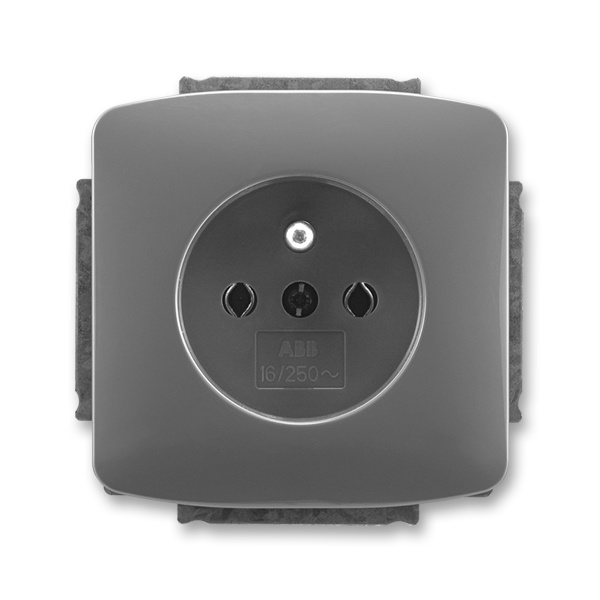 Zásuvka 230 V jednonásobná ABB Tango kouřová šedá