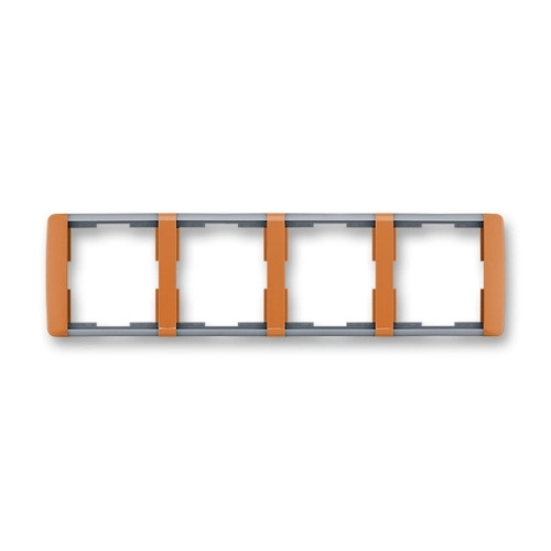 ABB Element čtyřrámeček karamelová/ledová šedá 3901E-A00140 07 vodorovný